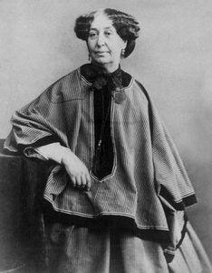 Den franske forfatteren George Sand (1804-1876), foto av Nadar 1864 av Nadar