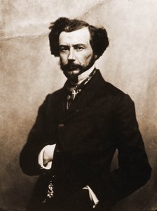 Portrett av Maxime Du Camp, forfatter 1822-1894 (bilde) av Nadar