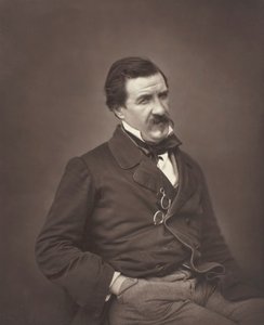 Champfleury født Jules François Felix Fleury-Husson, fransk kritiker og romanforfatter, 1821-1889, ca. 1855 av Nadar