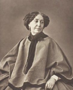 Georges Sand født Amantine Lucile Aurore Dupin, fransk forfatter, 1804-1876, 1864. av Nadar