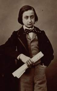 Portrett av fiolinisten og komponisten Henri Ketten 1848-1883. av Nadar