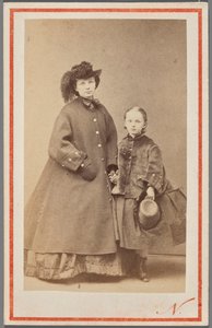 Portrett av Jadwiga Garczyńska, født Pruszak (1834-1917), med datteren sin av Nadar