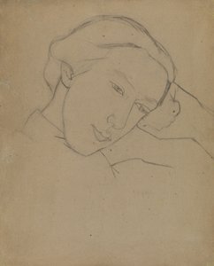 Selvportrett, 1910-tallet av Nadezhda Vladimirovna Lermontova