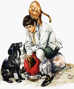 Dick Whittington () pluss katt og hund