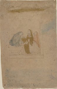 En dame med ledsagere, ca. 1775-80.