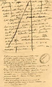 Grovt utkast til tekst for inkludering i Le Moniteur Universel, 16. april 1801, 1921.