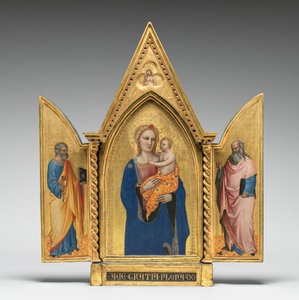 Madonna og barn, med sorgens mann [midtpanel]
