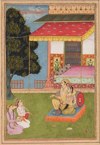 Shri Raga, fra en Ragamala (Garland of Melodies) av Nasiruddin