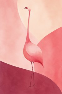 Elegant rosa flamingo av Natalie Bruns