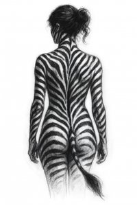 Den elegante zebrakvinnen