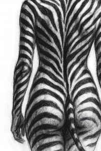 Form med sebra-striper