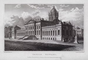 Castle Howard (gravering) av Nathaniel (after) Whittock