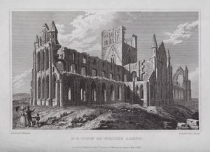 North East View of Whitby Abbey (gravering)