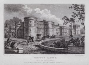 Skipton Castle, sete for jarlen av Thanet (gravering)