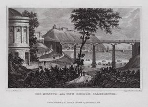 Museet og New Bridge, Scarborough (gravering)