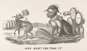 Hvorfor tar du det ikke, 1861-64., 1861-64. Skapere: Nathaniel Currier, James Merritt Ives, Currier og Ives. av Currier and Ives