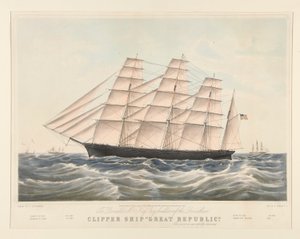 Clipper skip av Nathaniel Currier