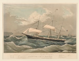 Clipper skip av Nathaniel Currier