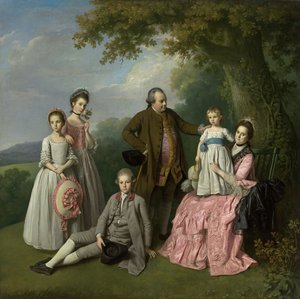 Familien Pybus av Nathaniel Dance-Holland