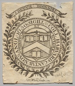 Bokskilt: Seal of Harvard College