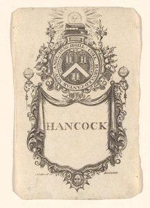 Bookplate fra Harvard College (Hancock)