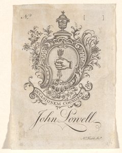 Bokplate av John Lowell av Nathaniel Hurd