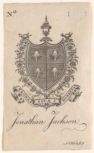 Bokplate av Jonathan Jackson av Nathaniel Hurd