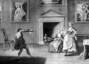 Battledore and Shuttlecock, 1743.