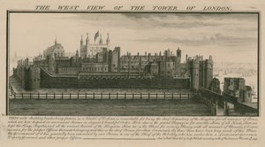 Den vestlige utsikten over Tower of London