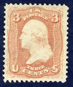 3c Washington singel, 1861.