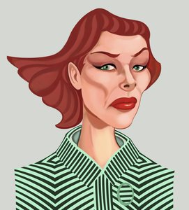Katharine Hepburn, 2021 (digitalt) av Neale Osborne