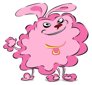 Pompom Puddel - karikatur av Neale Osborne
