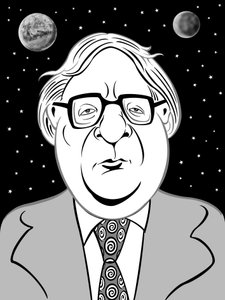 Ray Bradbury, 2019 (digital) av Neale Osborne