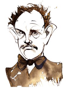 Richard Strauss, tysk komponist og dirigent (1864-1949); karikatur av Neale Osborne