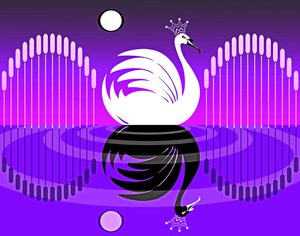 Swan Lake IV, 2019 (digital) av Neale Osborne