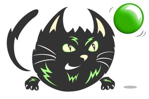 Zap Cat - karikatur av Neale Osborne