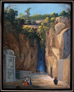 Hule i Pozzuoli (gouache) av Neapolitan School