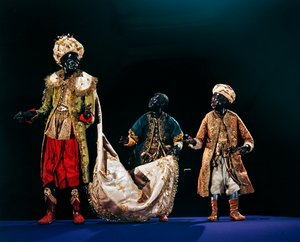 Magi, fra Christmas Creche og treet (terrakotta og klut) av Neapolitan School