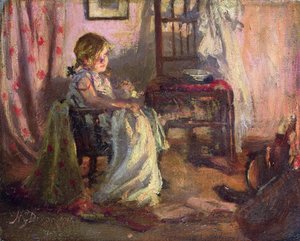 Ved peisen av Nellie Gertrude Dixon