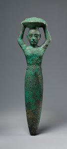 Grunnfigur av kong Shulgi av Ur, som bærer en kurv, ca. 2094–2047 f.Kr. (kobber) av Neo Sumerian