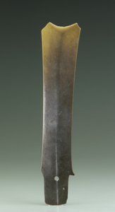 Gaffelmeisel (zhang), Qijia-kultur, ca. 2500-2000 f.Kr. (jade) av Neolithic Period Chinese School