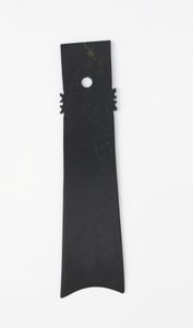 Gaffelmeisel (zhang), Qijia-kultur, ca. 2500-2000 f.Kr. (jade)