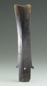 Høstekniv (hu), Qijia-kultur, ca. 2500–2000 f.Kr. (jade) av Neolithic Period Chinese School