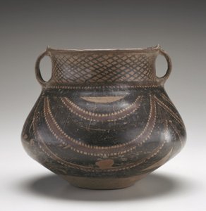 Urn, Gansu-provinsen, ca. 2000 f.Kr. (keramikk)