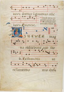 Martyrhelgen i en historisk initial "V" fra et antifonarium