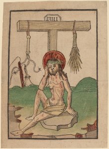 Kristus som sorgens mann av Netherlandish 15th Century