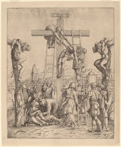 Nedstigningen fra korset av Netherlandish 16th Century after Andrea Mantegna