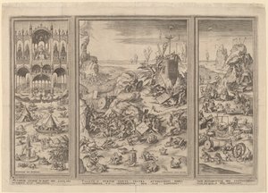 Triptykonen The Last Judgment av Netherlandish 16th Century after Hieronymus Bosch, Hieronymus Cock