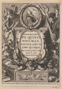 Tittelside for Apostolicarvm PII Qvinti Pont. Maks... av Netherlandish 17th Century after Sir Peter Paul Rubens