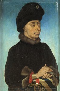 Portrett av Johannes den fryktløse, hertugen av Burgund, midten av 1400-tallet.